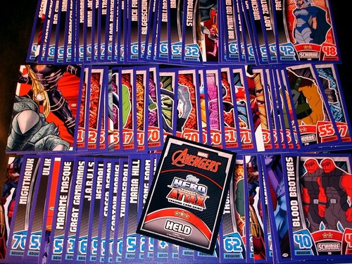 Topps marvel hero - attax, serie