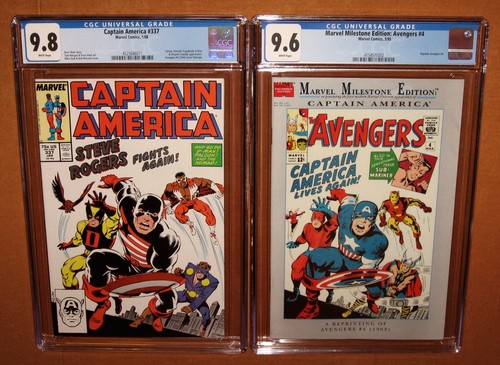 Captain america 337 cgc 8 - captain,
